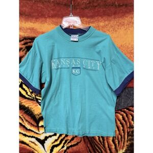 Kansas City Missouri 1990 Gear For Sports L Shirt Flip Sleeve Mock Dual Shirt